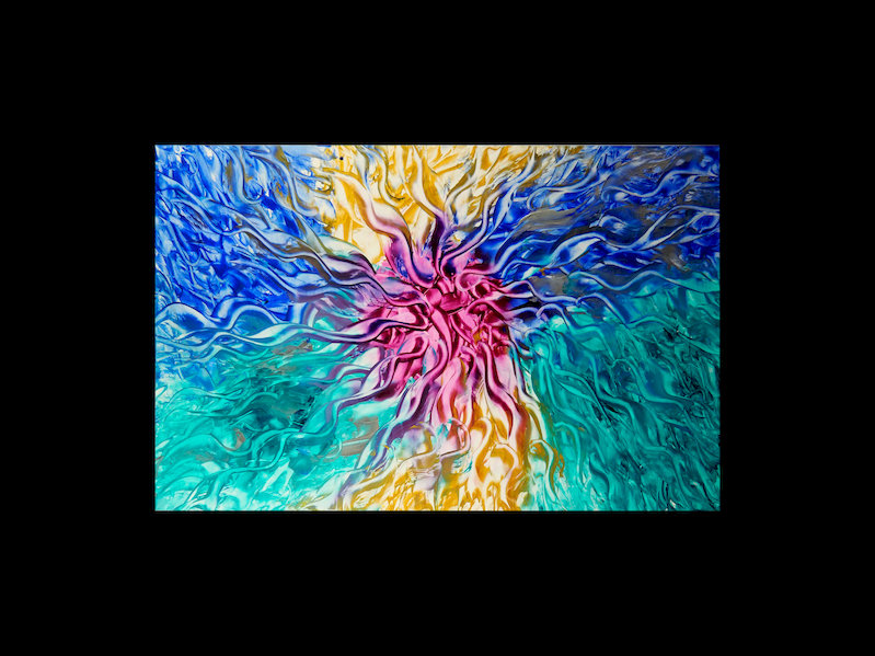 FLOWERS OF WEALTH – BLUE AND TIFFANY