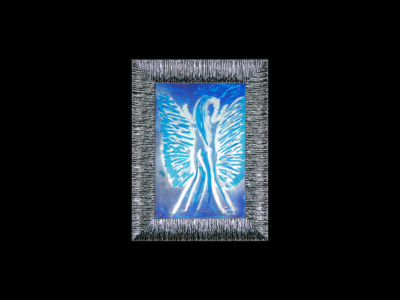 Blue silver Angel