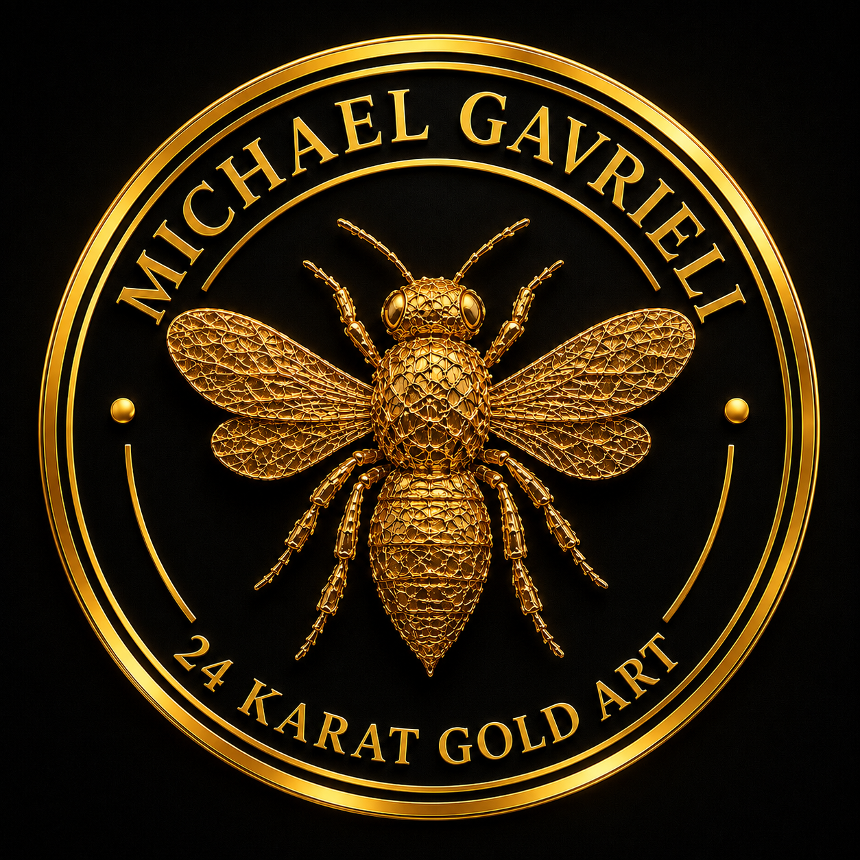 Michael Gavrieli 24 Karat Gold Art